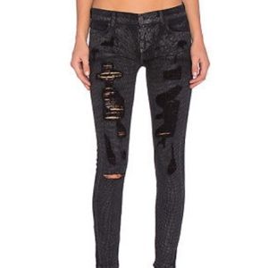 SIWY Black Anna Distressed Skinny Denim